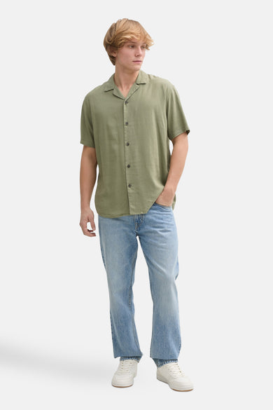 Chemise (manches courtes) Vert - TOM TAILOR