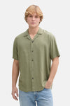 Chemise (manches courtes) Vert - TOM TAILOR