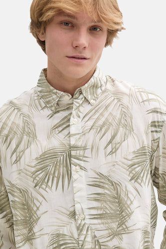 Chemise à manches longues - vert - TOM TAILOR