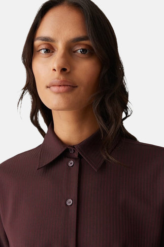 Hemd met lange mouwen - Bordeaux - OPUS
