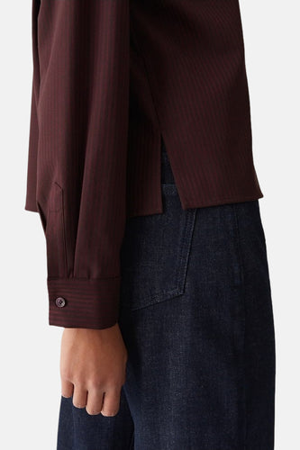 Hemd met lange mouwen - Bordeaux - OPUS