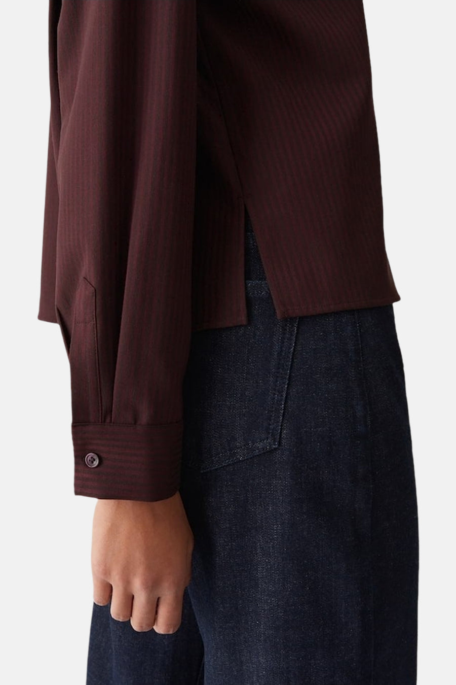 Hemd met lange mouwen - Bordeaux - OPUS