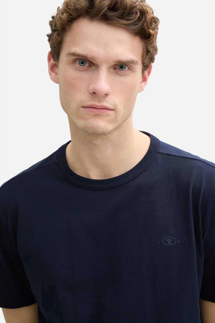 T-shirt met korte mouwen - Donkerblauw - TOM TAILOR