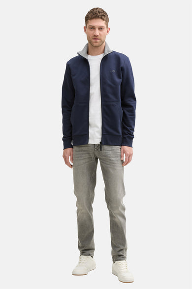 Sweat (gilet) Bleu - TOM TAILOR