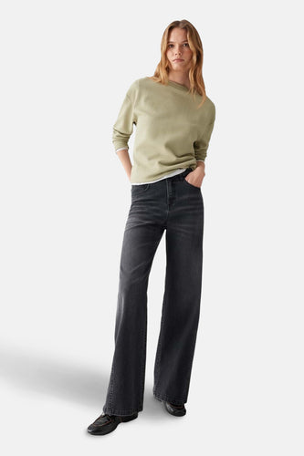 Pull met ronde hals - groen