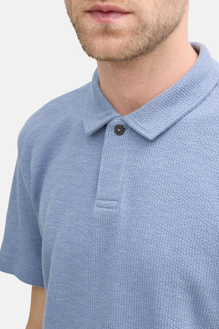 Polo met korte mouwen - blauw