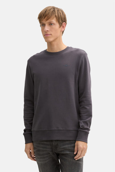Sweater met ronde hals Grijs - TOM TAILOR
