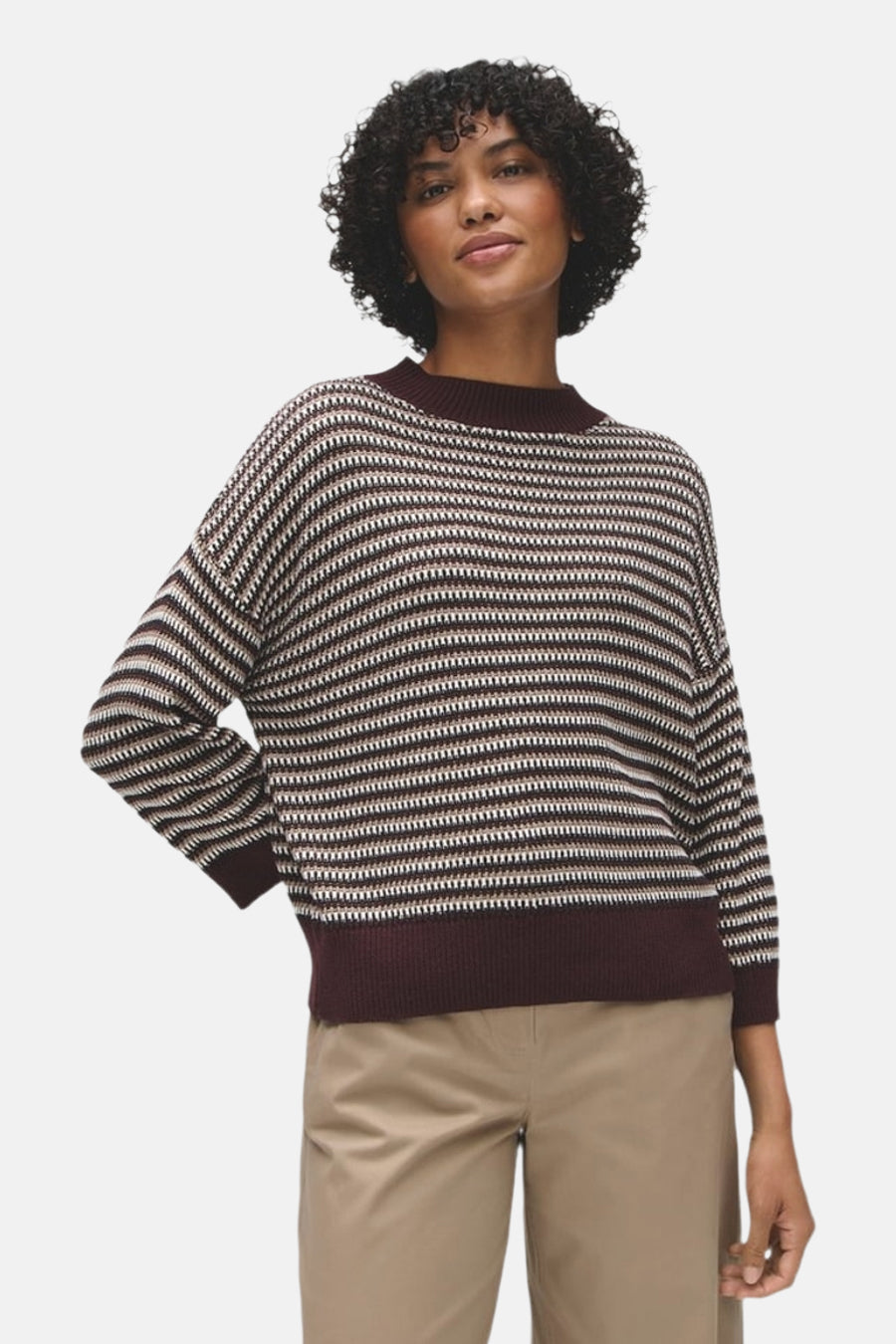 Pull col O bleu - OPUS
