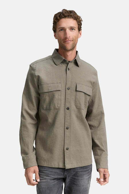 Chemise (manches longues) Vert - TOM TAILOR