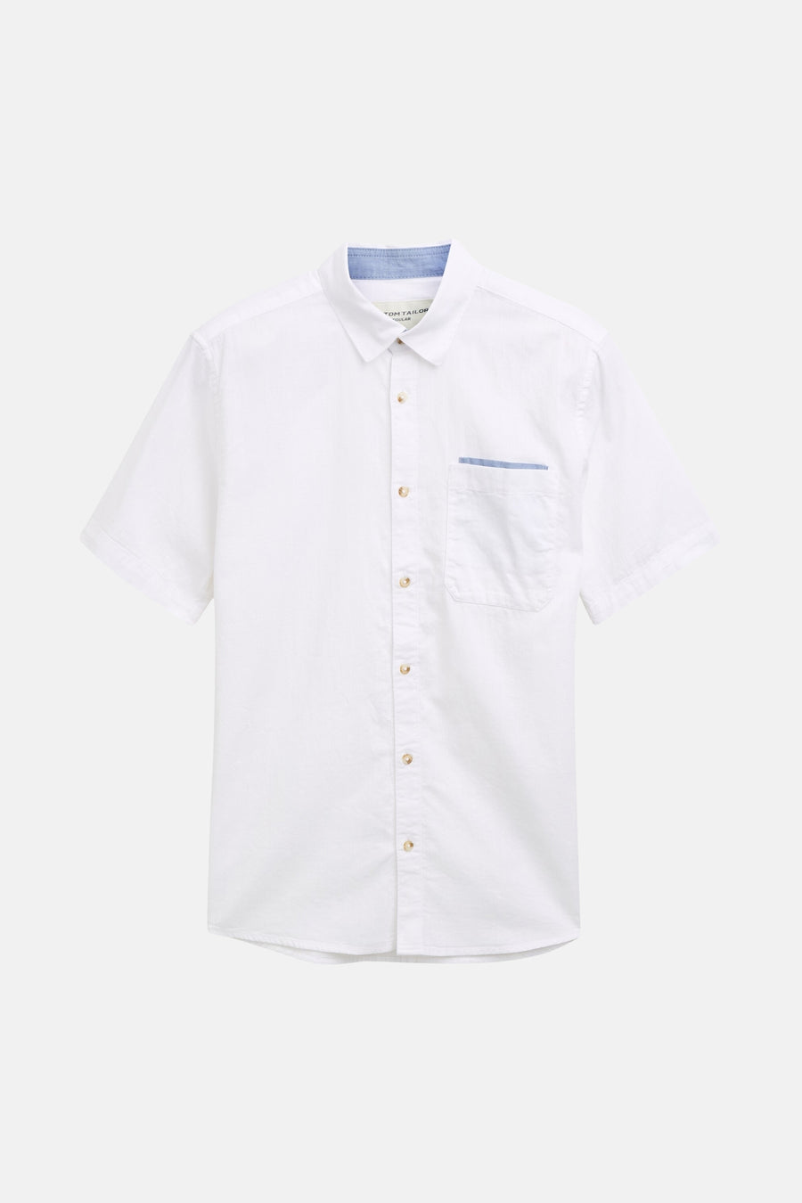 Chemise à manches courtes - blanc - TOM TAILOR