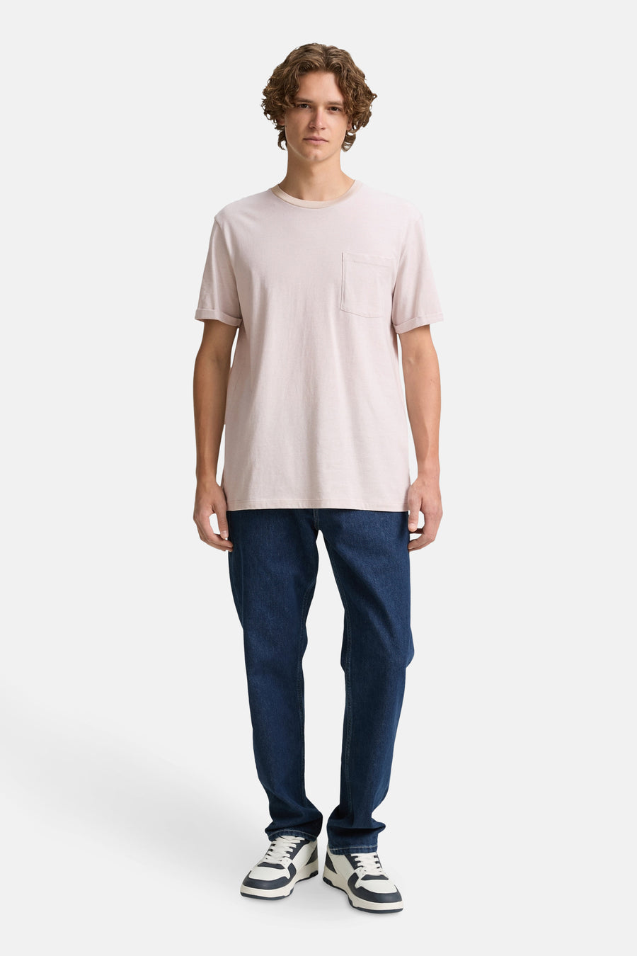T-shirt met korte mouwen - beige - TOM TAILOR
