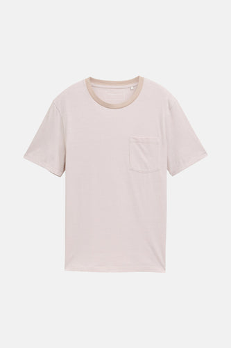 T-shirt met korte mouwen - beige - TOM TAILOR