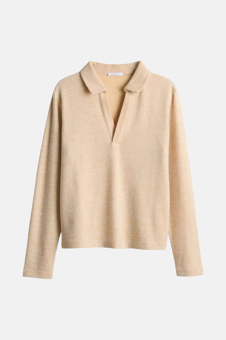 Pull à col en V - écru