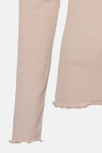 T-shirt met lange mouwen - beige