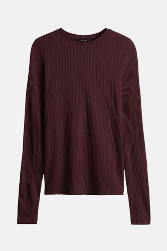 Pull met ronde hals - Bruin - OPUS