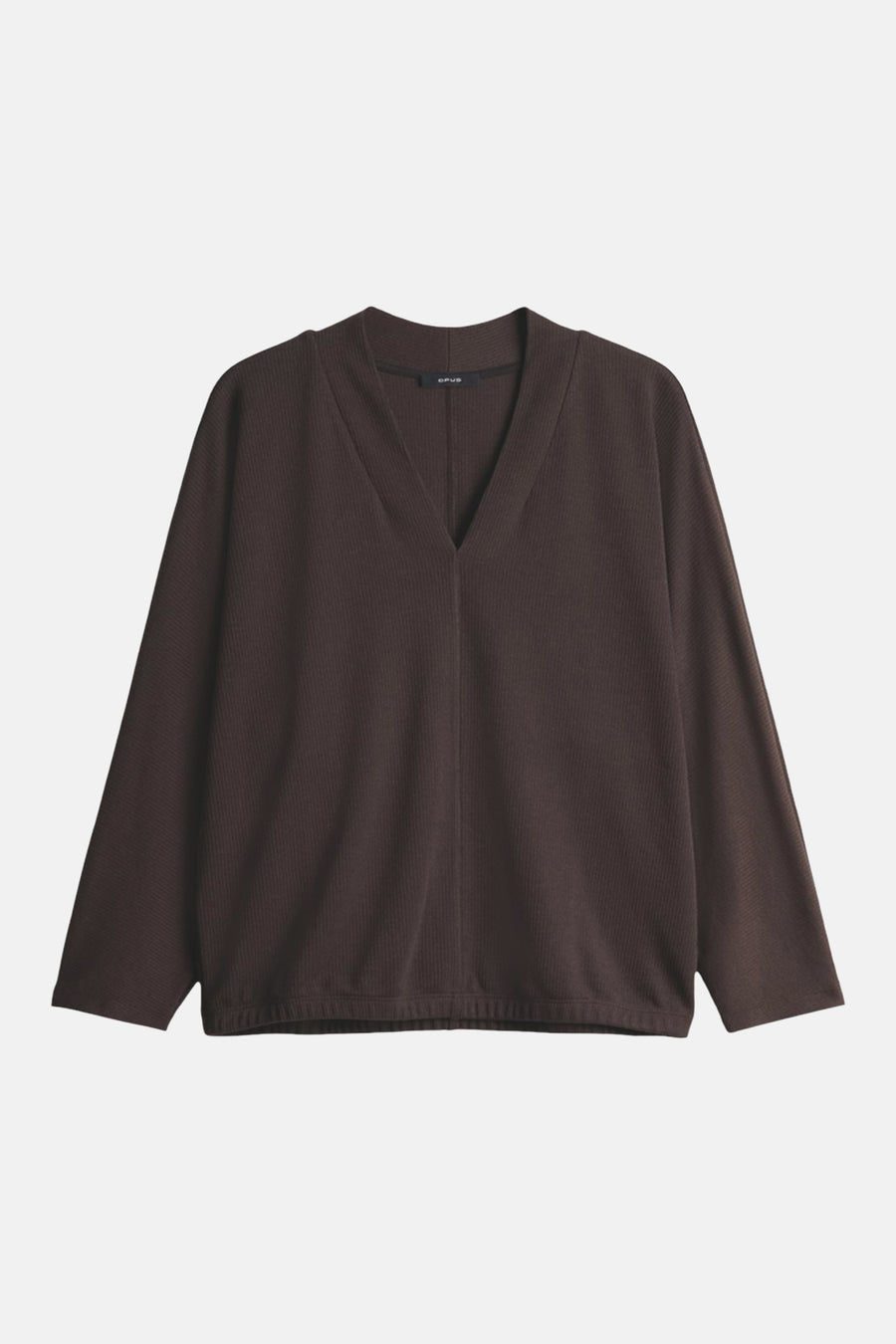 Sweater met ronde hals bruin - OPUS