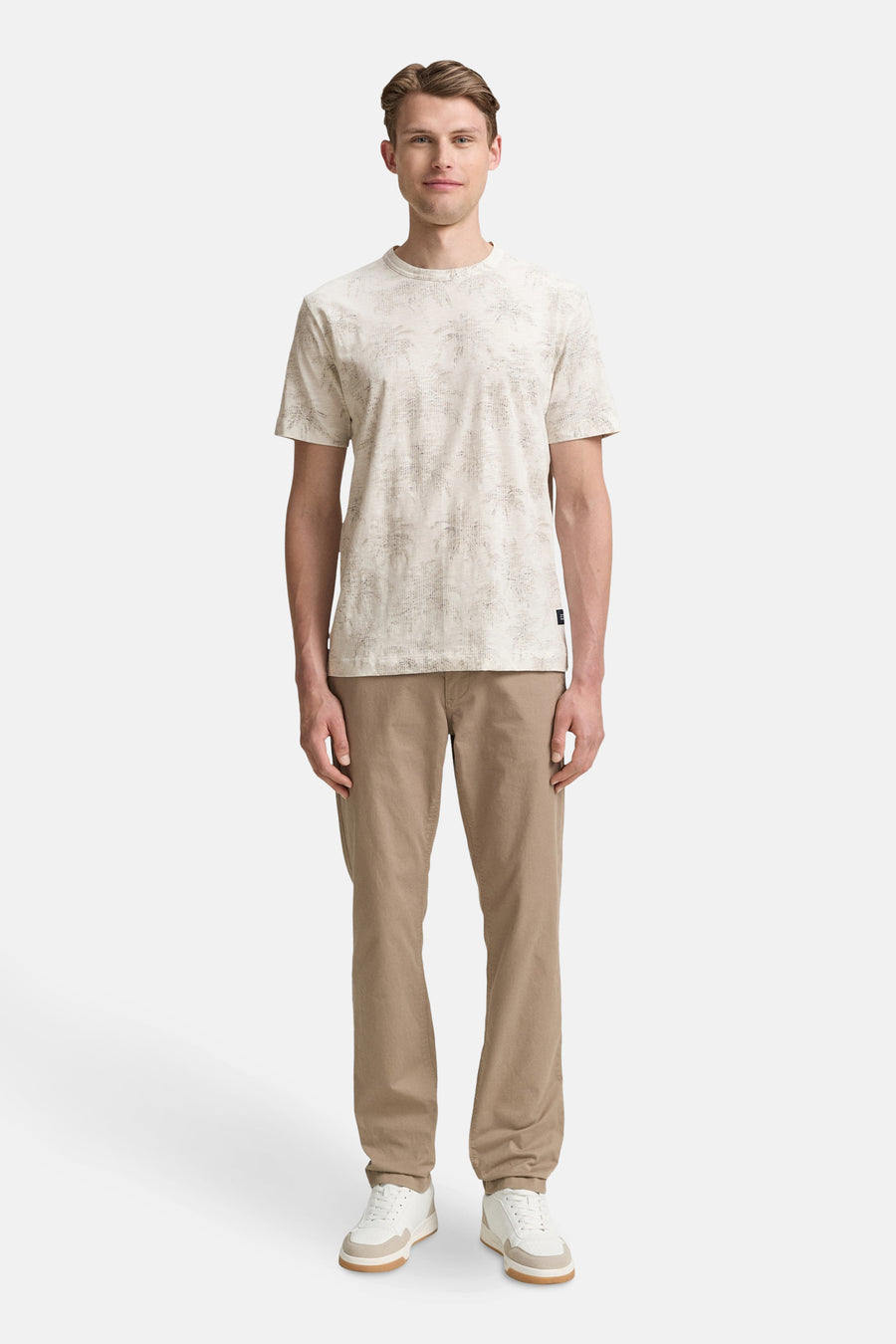 T-shirt met korte mouwen - ecru - TOM TAILOR