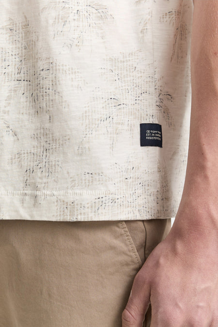 T-shirt (manches courtes) Écru - TOM TAILOR