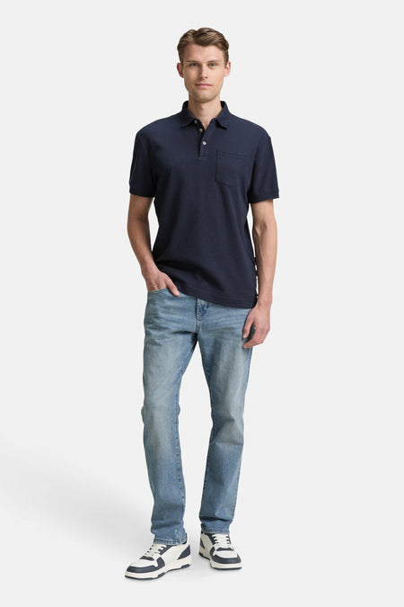 Polo met korte mouwen - blauw