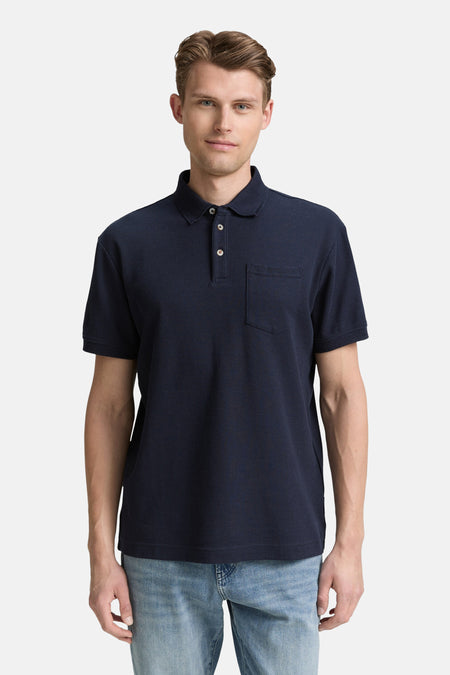 Polo met korte mouwen - blauw