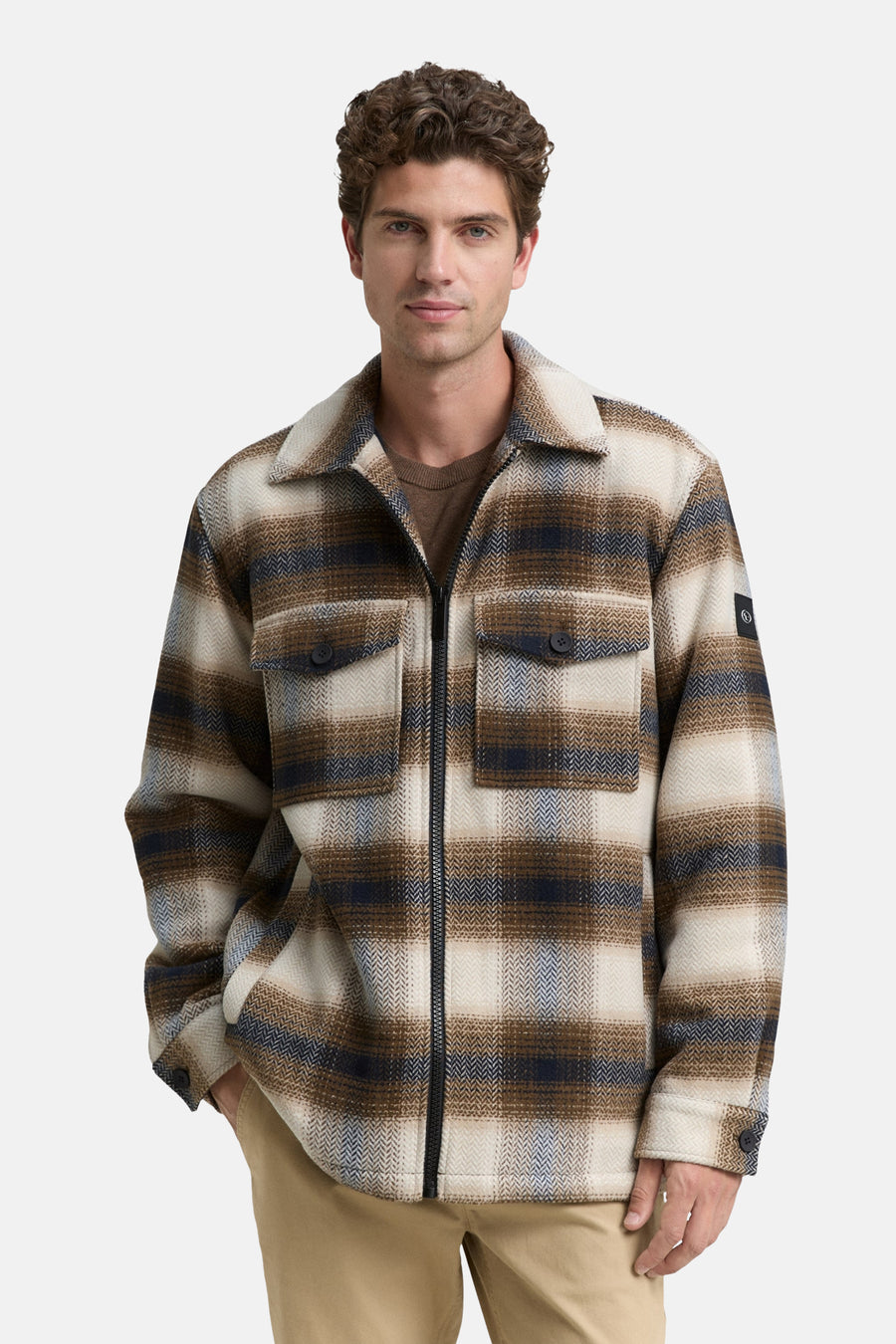 Korte jas - bruin - TOM TAILOR