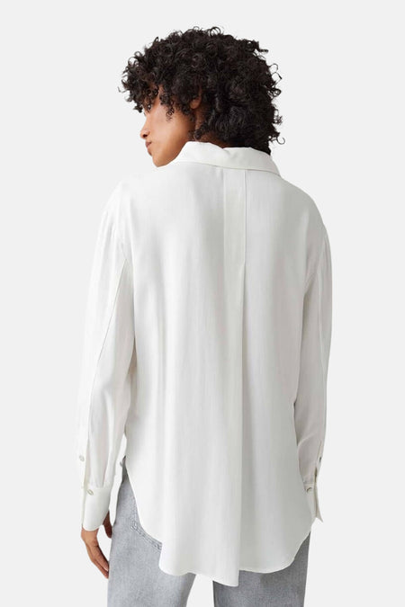 Chemise à manches longues - blanc