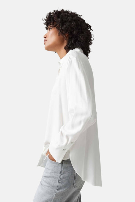 Chemise à manches longues - blanc