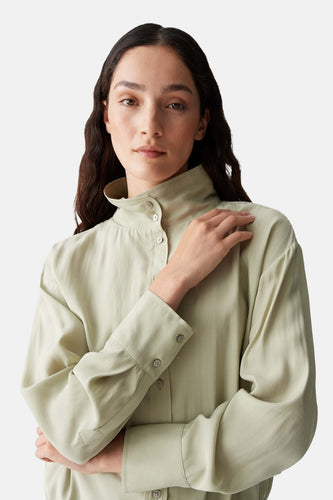 Hemd met lange mouwen - groen - OPUS