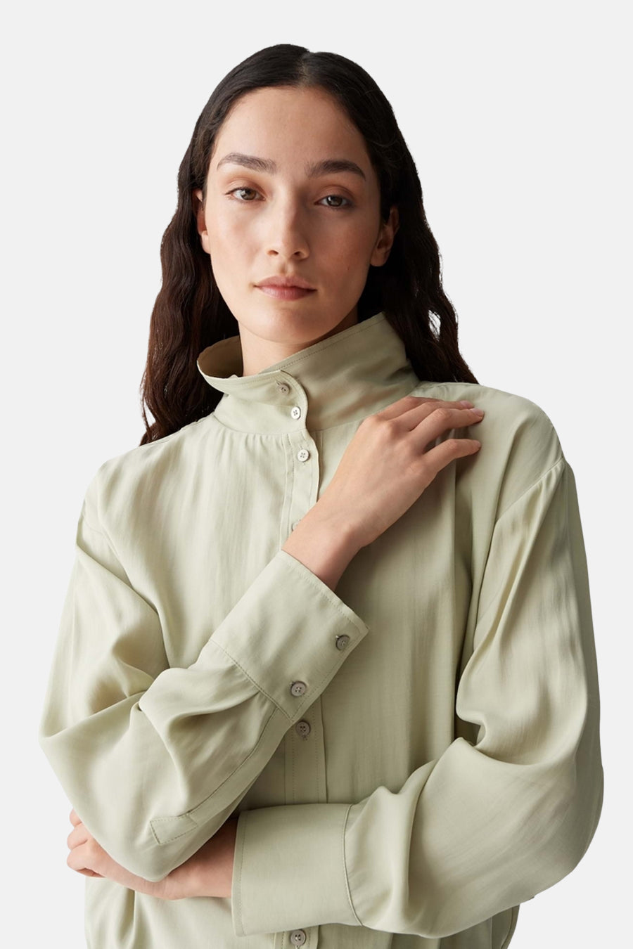 Hemd met lange mouwen - groen - OPUS