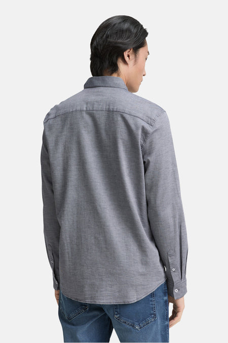 Chemise (manches longues) Bleu - TOM TAILOR