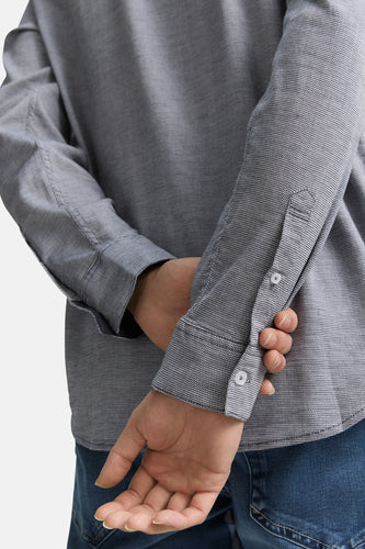 Chemise à manches longues - bleu - TOM TAILOR