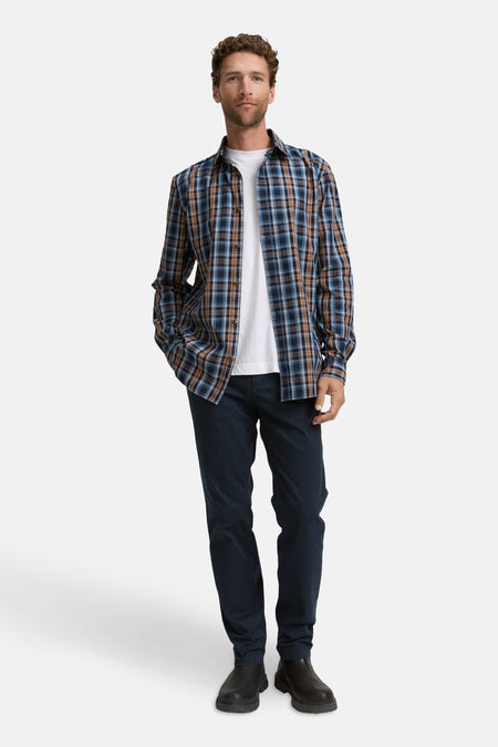 Chemise (manches longues) Bleu - TOM TAILOR