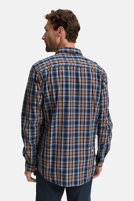 Chemise (manches longues) Bleu - TOM TAILOR