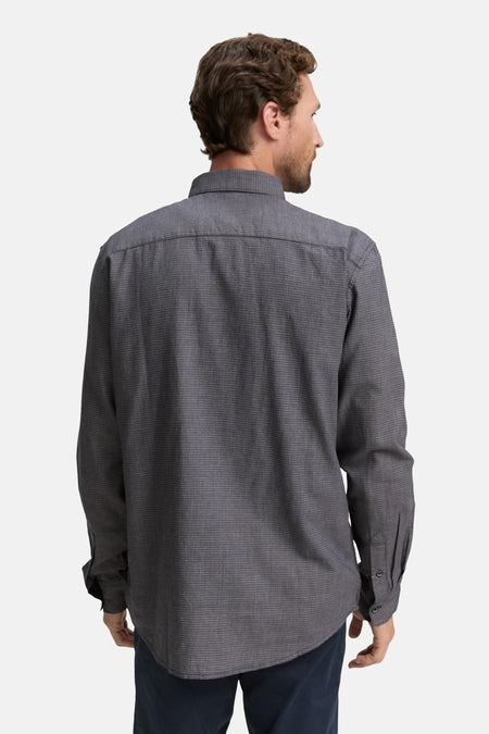 Chemise (manches longues) Bleu - TOM TAILOR