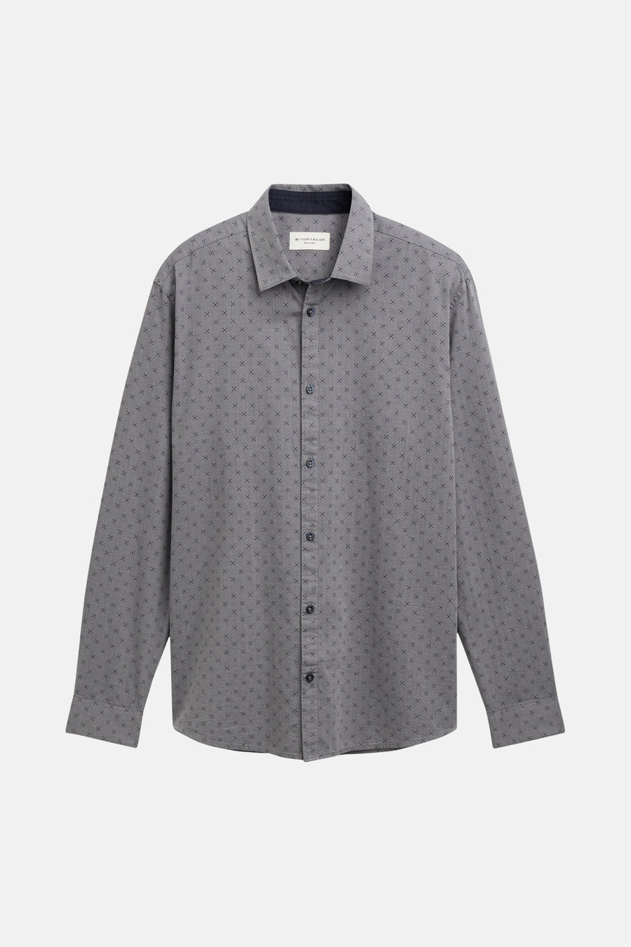 Chemise à manches longues - Gris - TOM TAILOR