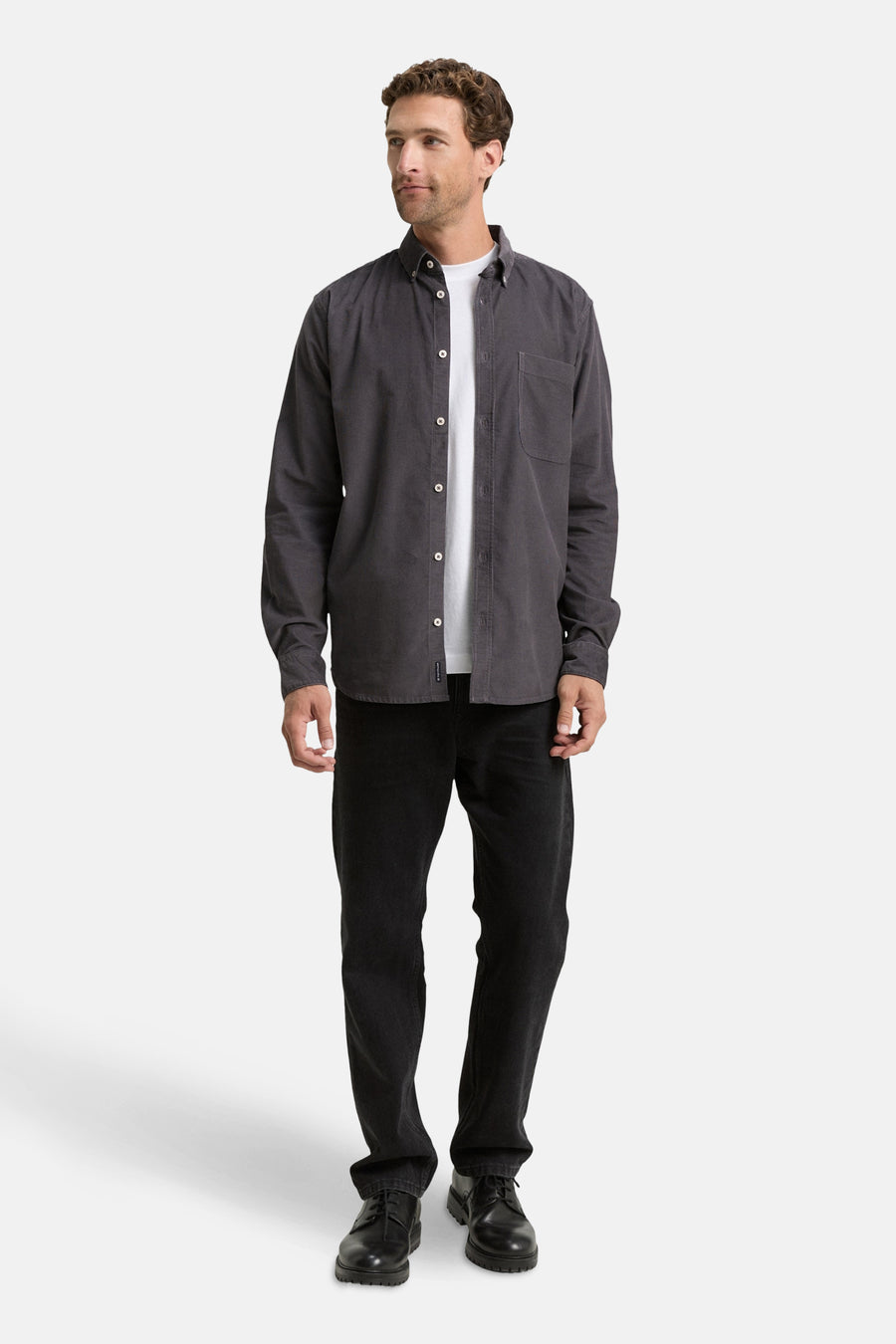 Hemd met lange mouwen - grijs