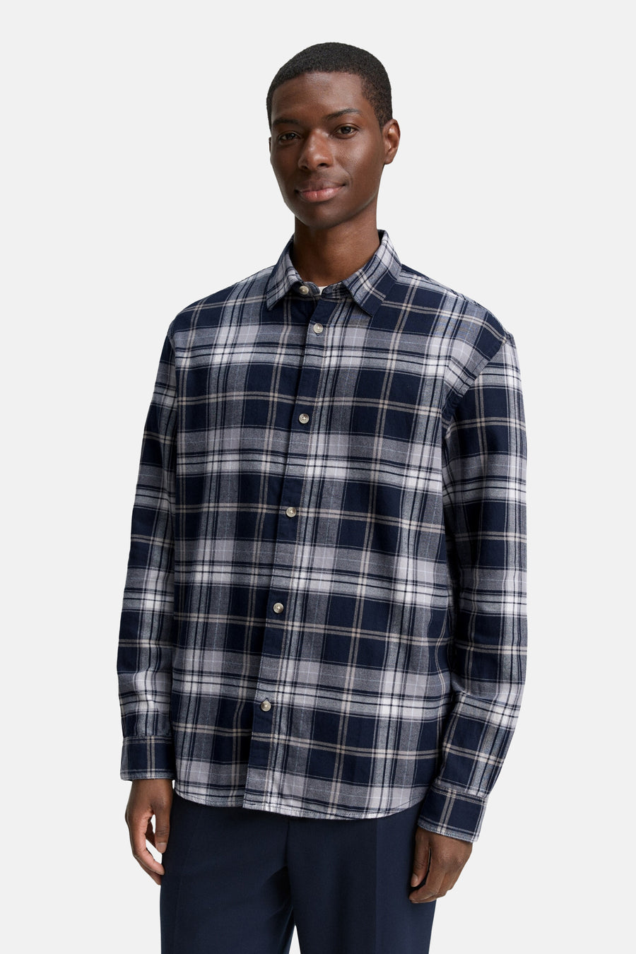 Chemise à manches longues - bleu - TOM TAILOR