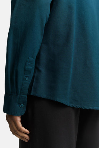 Hemd met lange mouwen - Turquoise