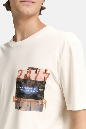 T-shirt à manches courtes - blanc - TOM TAILOR