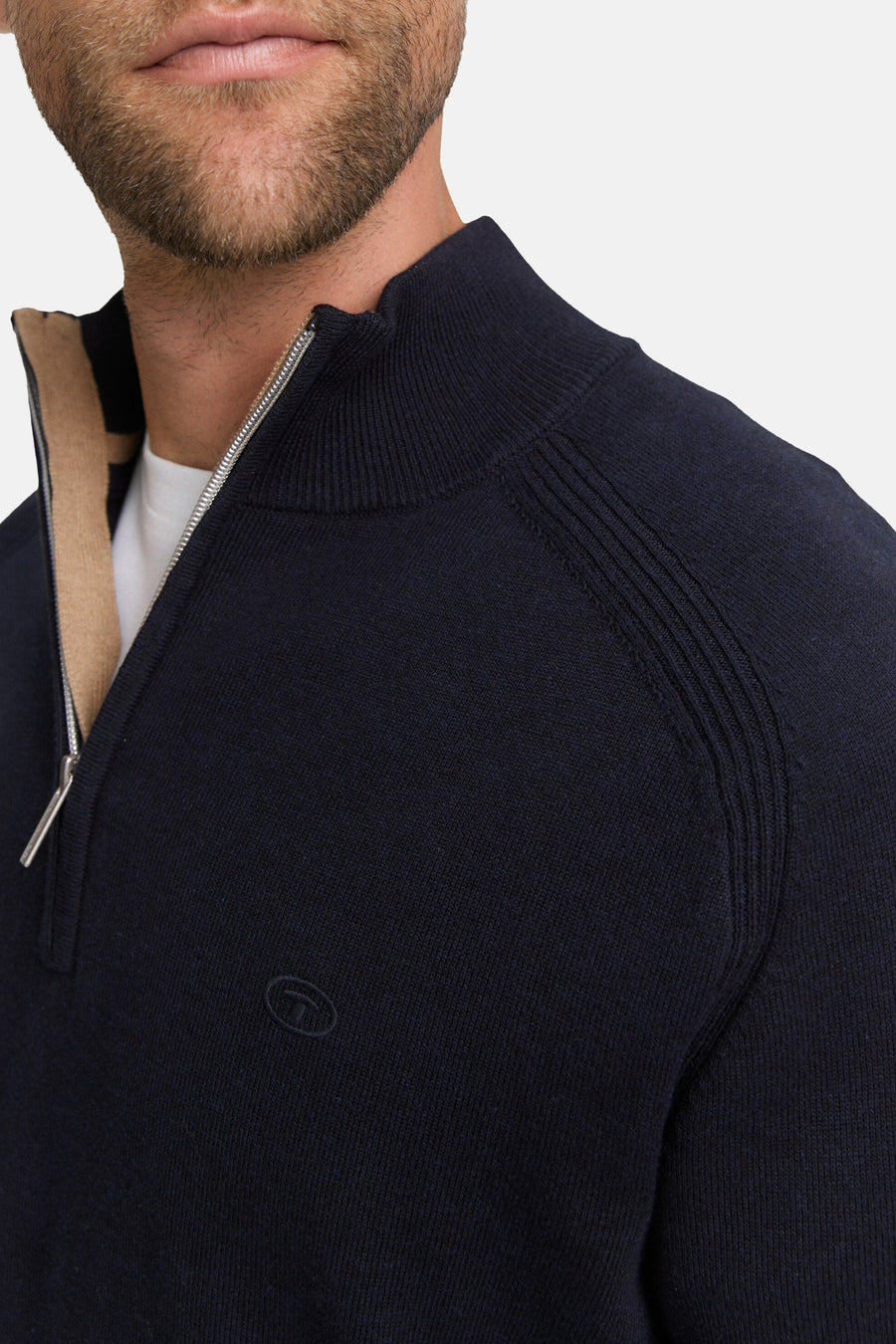 Pull met ronde hals - blauw - TOM TAILOR