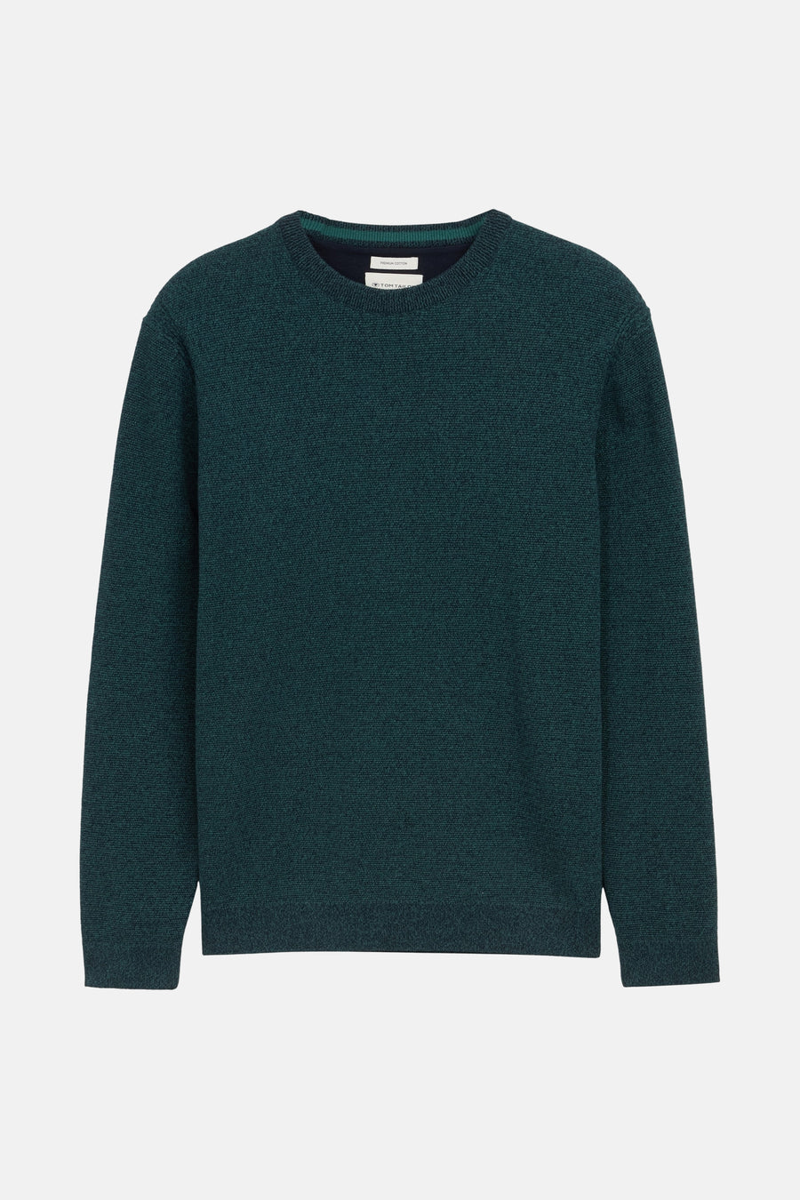 Pull met ronde hals - Turquoise - TOM TAILOR