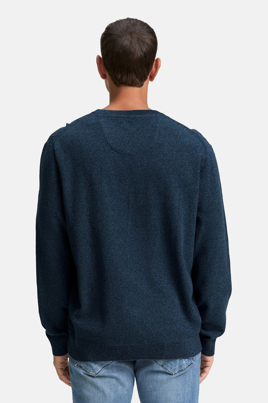 Pull met ronde hals - blauw - TOM TAILOR