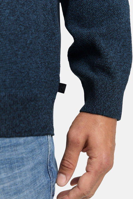 Pull met ronde hals - blauw