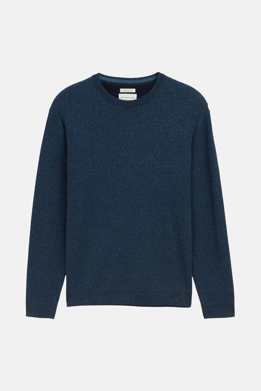 Pull met ronde hals - blauw - TOM TAILOR