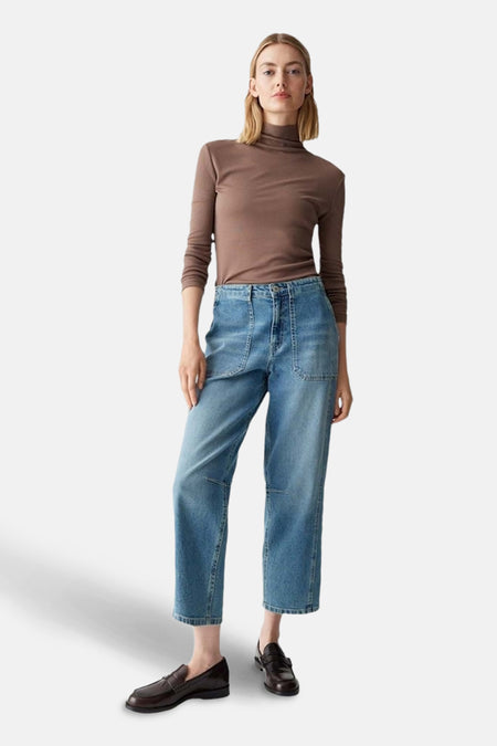 Trui met rolkraag bruin - OPUS