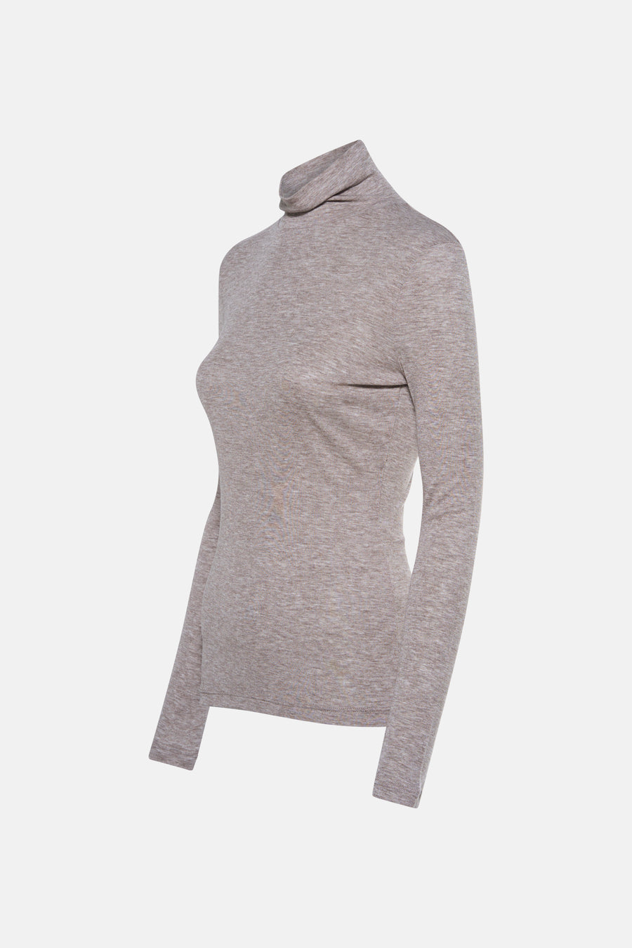 Pull met rolkraag - Beige