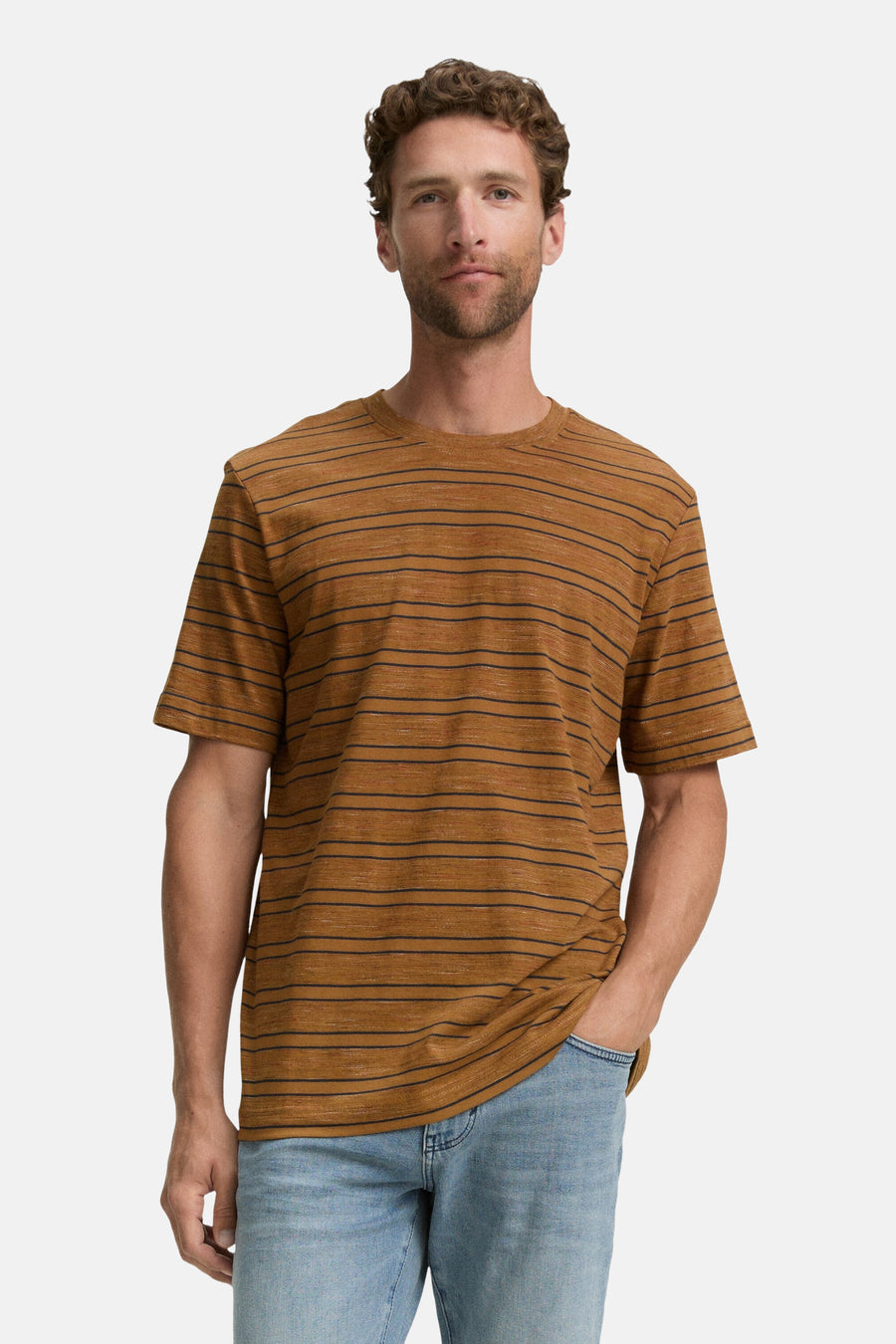 T-shirt à manches courtes - brun - TOM TAILOR