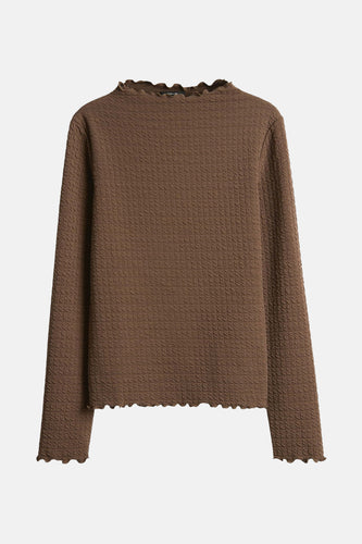 T-shirt à manches longues - brun - OPUS