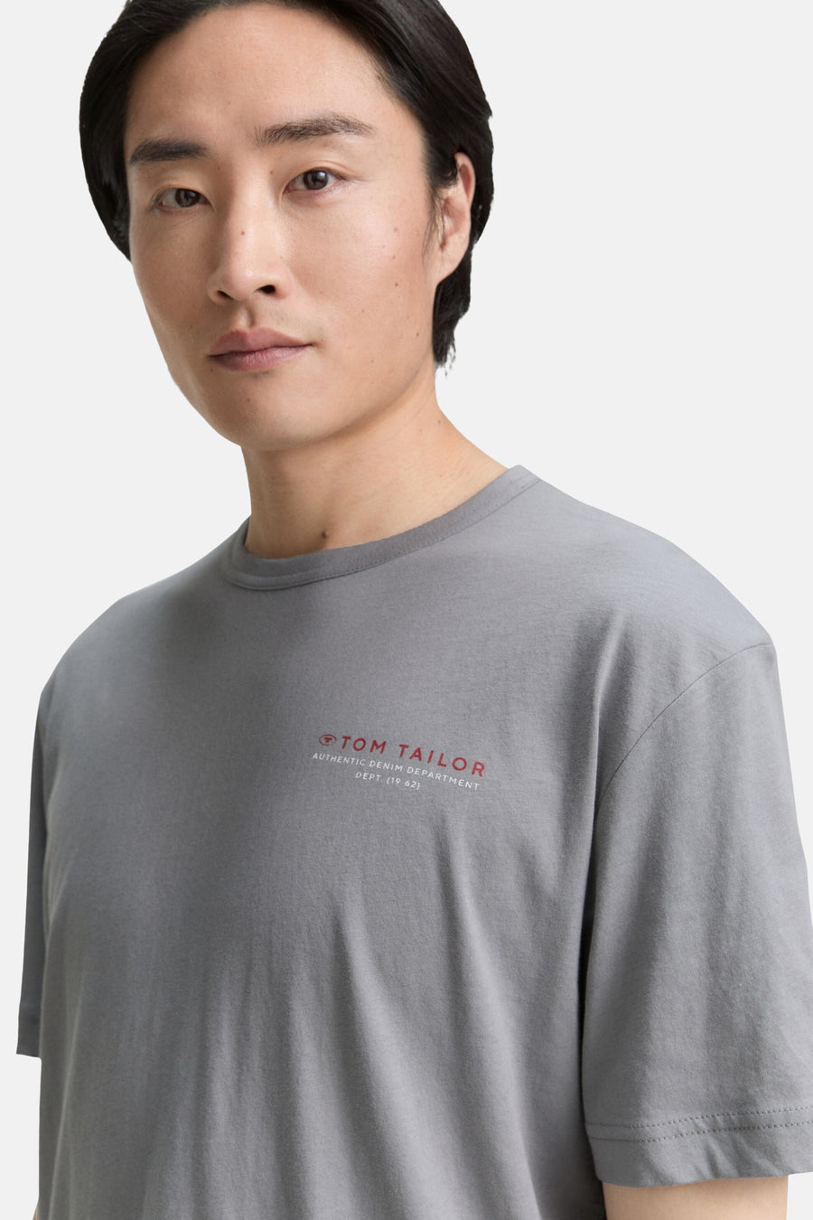 T-shirt à manches courtes - gris - TOM TAILOR