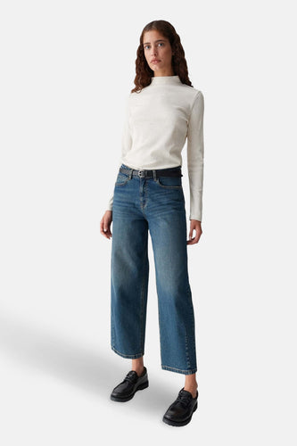 Pull met ronde hals - ecru - OPUS